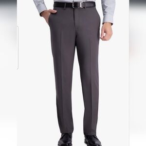 Haggar Mens Gray Dress Pants